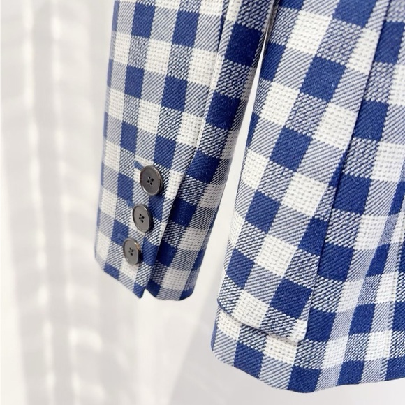 🚩steal authentic Dior Checkered Blue and White Suit Jacket - Picture 3 of 5